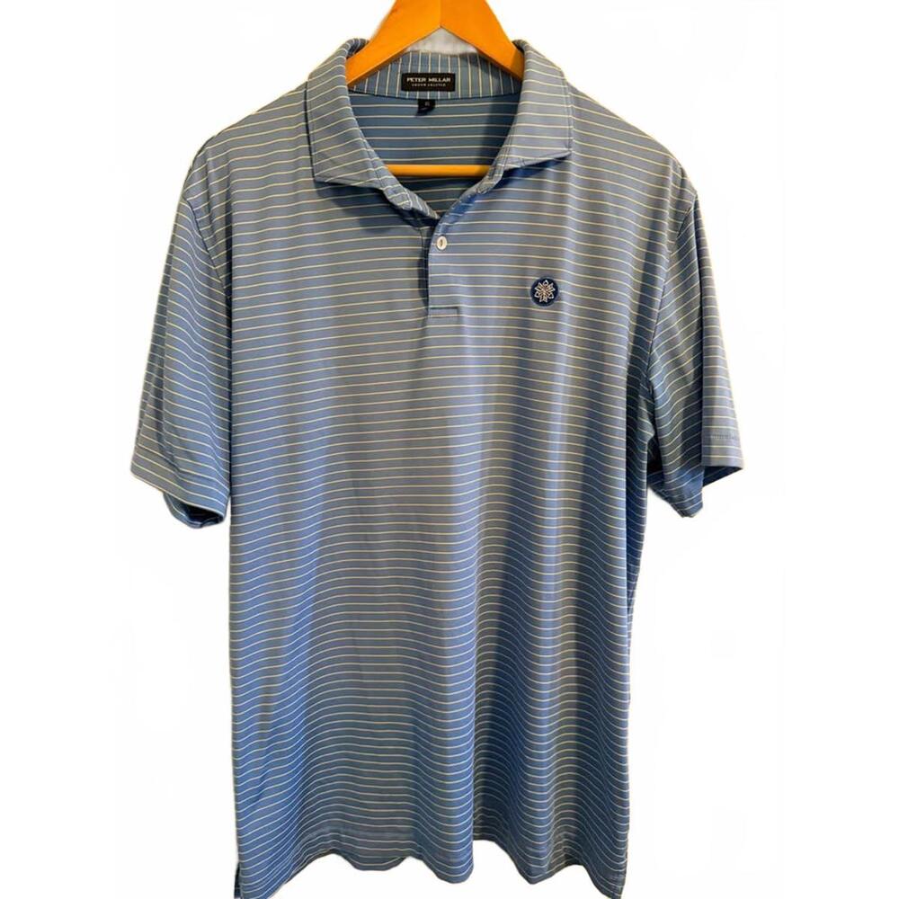 Men’s Peter Millar Striped Golf Shirt XL